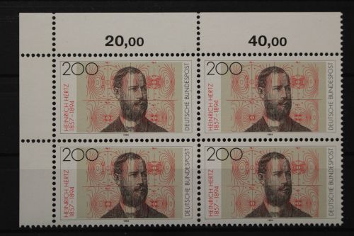 Deutschland, MiNr. 1710, Viererblock, Ecke li. oben, postfrisch