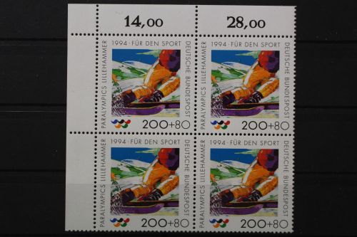Deutschland, MiNr. 1720, Viererblock, Ecke li. oben, postfrisch