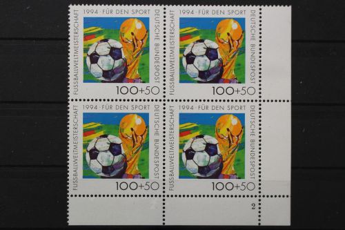Deutschland, MiNr. 1718, 4er Block, Ecke re. u. FN2, postfrisch