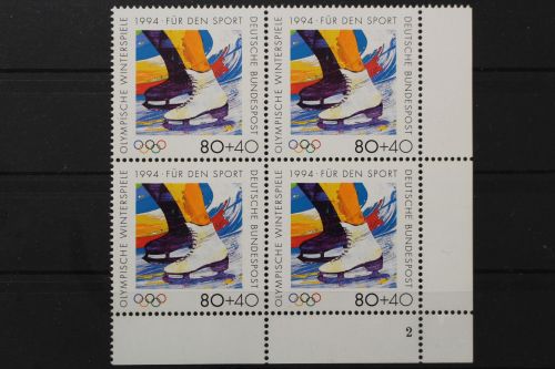Deutschland, MiNr. 1717, 4er Block, Ecke re. u. FN 2, postfrisch