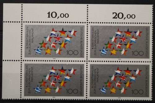 Deutschland, MiNr. 1724, Viererblock, Ecke links oben, postfrisch