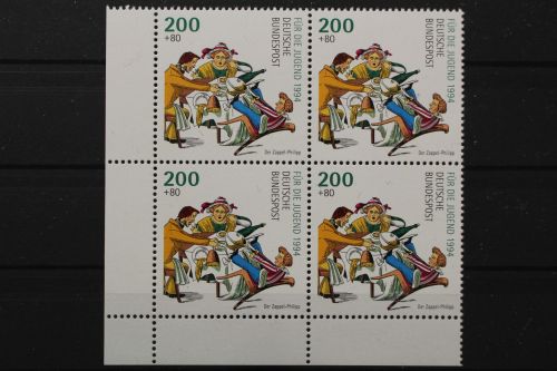 Deutschland, MiNr. 1730, Viererblock Ecke links unten, postfrisch