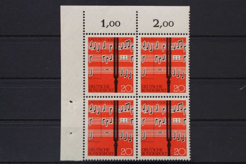 Deutschland, MiNr. 380, Viererblock, Ecke links oben, postfrisch