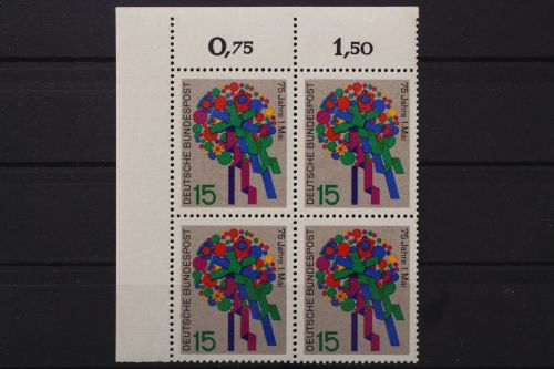 Deutschland, MiNr. 475, Viererblock, Ecke links oben, postfrisch