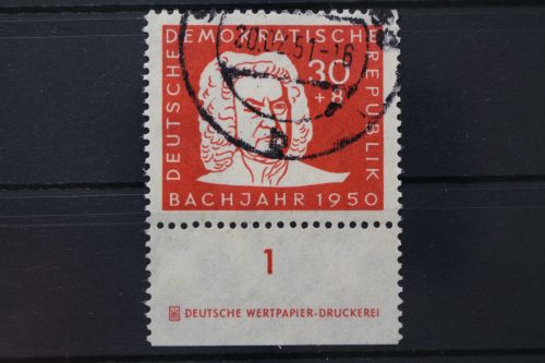 DDR, MiNr. 258, Unterrand mit DZ, gestempelt