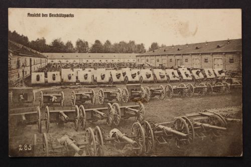 1. Weltkrieg, Ansicht des Geschützparks