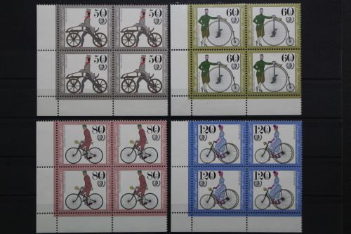 Deutschland, MiNr. 1242-1245, 4er Block, Ecke li. unten, postfrisch