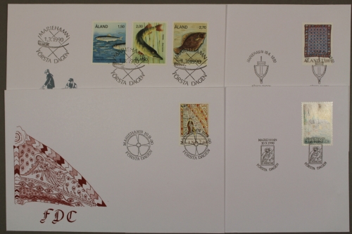 Aland, MiNr. 38-43, Jahrgang 1990, FDC