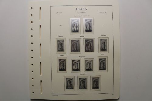 Leuchtturm, Europa-Union / CEPT 1956-1969, SF-System