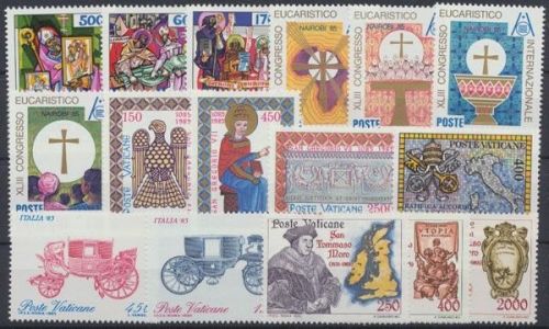 Vatikan, MiNr. 867-882, Jahrgang 1985, postfrisch