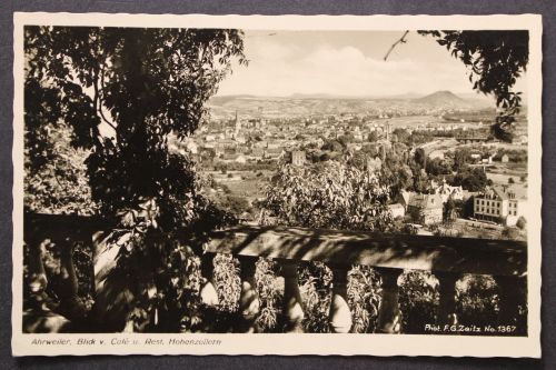 Ahrweiler, Blick vom Cafe und Restaurant Hohenzollern