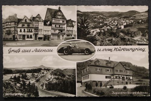 Adenau/ Eifel, Markt, Jugendherberge, Nürburgring, Rennwagen
