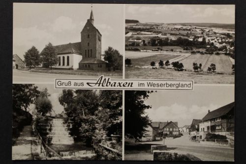 Albaxen, 4 Ortsansichten, Kirche