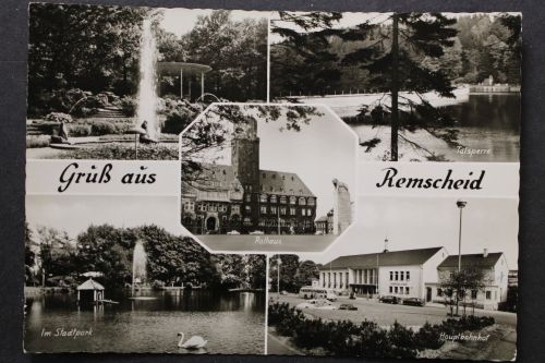 Remscheid, Rathaus, Hauptbahnhof, Stadtpark