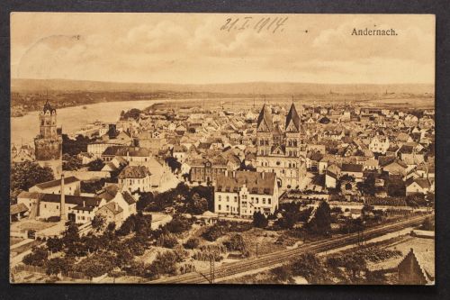 Andernach, Teilansicht, Kirche