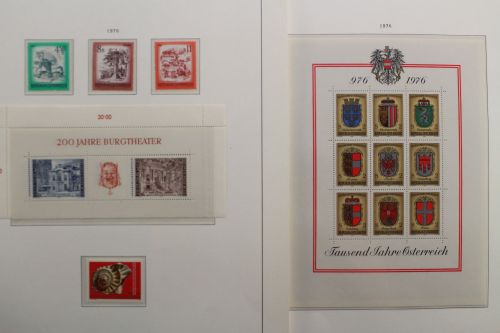 Österreich 1976-1989, postfrische Sammlung