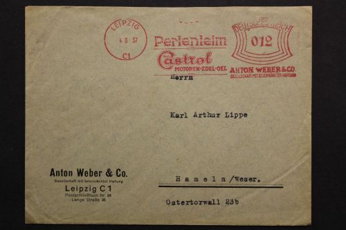 Leipzig, Perlenleim, Castrol Motoren-Edel-Oel, 4.8.37