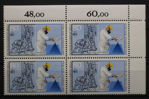 Berlin, MiNr. 783, Viererblock, Ecke rechts oben, postfrisch