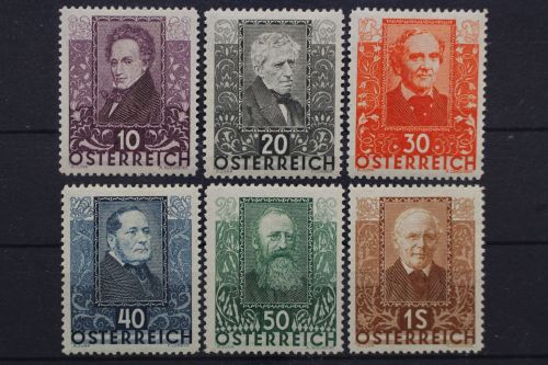 Österreich, MiNr. 524-529, Falz