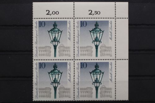 Berlin, MiNr. 603, Viererblock, Ecke rechts oben, postfrisch
