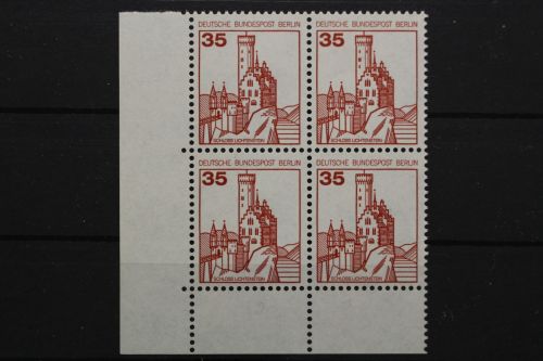 Berlin, MiNr. 673, Viererblock, Ecke links unten, postfrisch
