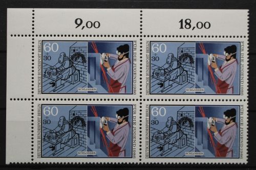 Berlin, MiNr. 755, Viererblock, Ecke links oben, postfrisch