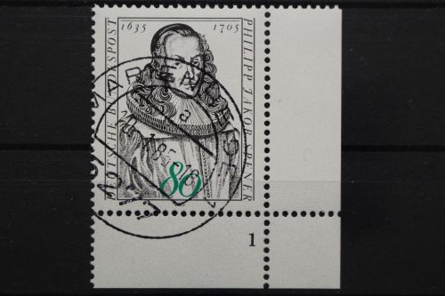 Deutschland (BRD), MiNr. 1235, Ecke re. unten, FN 1, EST