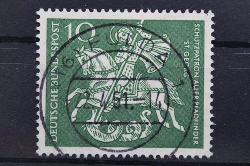 Deutschland (BRD), MiNr. 346, zentrisch Fulda, EST