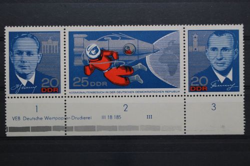 DDR, MiNr. 1138-1140 Zd, Unterrand mit DV III, postfrisch