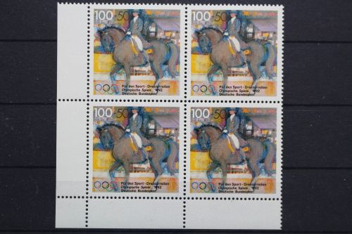 Deutschland, MiNr. 1594, Viererblock, Ecke li. unten, postfrisch