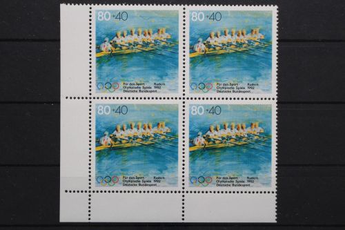 Deutschland, MiNr. 1593, Viererblock, Ecke li. unten, postfrisch