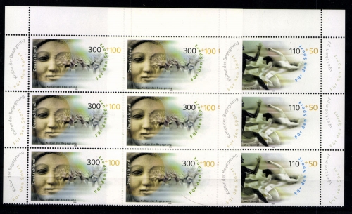 Deutschland (BRD), MiNr. 2094-2097, 6er Blöcke, postfrisch