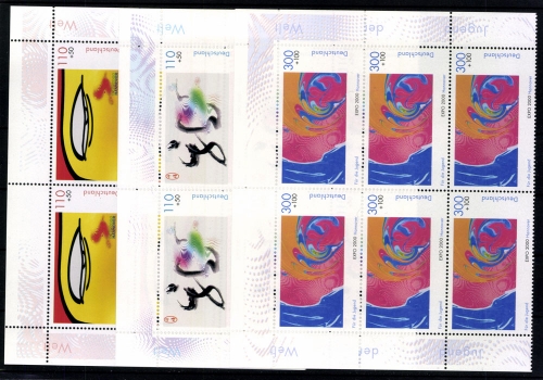 Deutschland (BRD), MiNr. 2117-2122, 6er Blöcke, postfrisch
