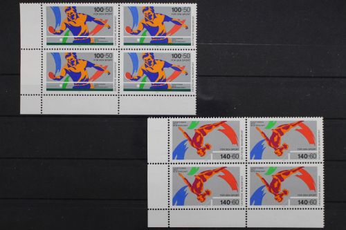 Deutschland, MiNr. 1408-1409, 4er Block Ecke li. unten, postfrisch