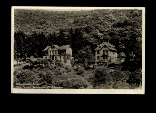 Schlangenbad, Taunus, Hotel-Pension "Waldfrieden"