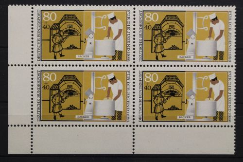 Deutschland, MiNr. 1277, Viererblock, Ecke li. unten, postfrisch