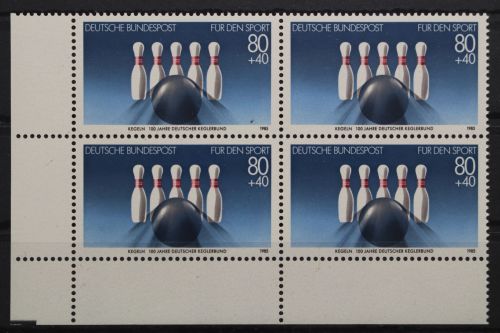 Deutschland, MiNr. 1238, Viererblock, Ecke li. unten, postfrisch