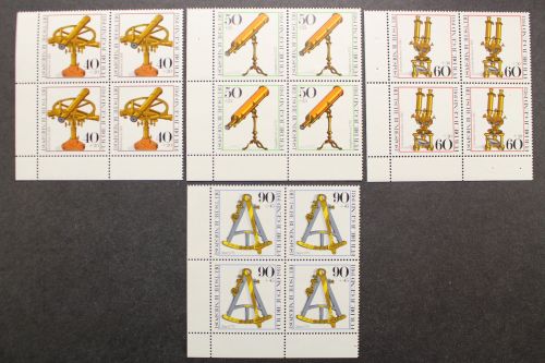 Deutschland, MiNr. 1090-1093, 4er Block Ecke li. unten, postfrisch