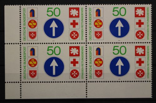 Deutschland, MiNr. 1004, Viererblock, Ecke li. unten, postfrisch