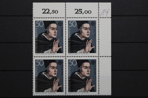 Deutschland, MiNr. 1049, Viererblock, Ecke re. oben, postfrisch