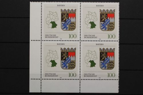 Deutschland, MiNr. 1587, Viererblock, Ecke li. unten, postfrisch