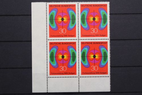 Deutschland, MiNr. 599, Viererblock, Ecke links unten, postfrisch