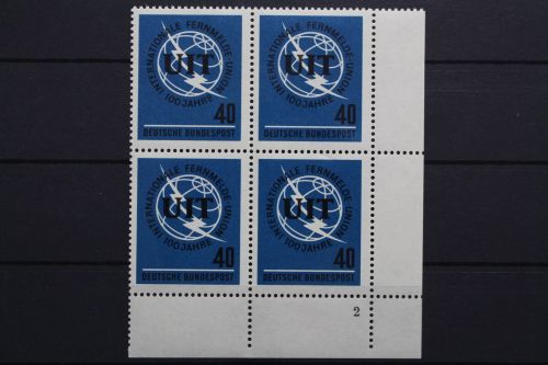 Deutschland, MiNr. 476, 4er Block Ecke re. unten FN 2, postfrisch