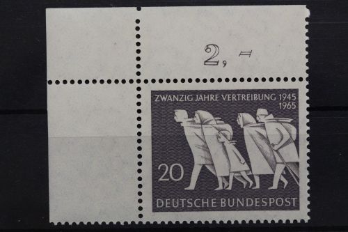 Deutschland, MiNr. 479, Ecke li. o. fehlendes Zahnloch, postfrisch