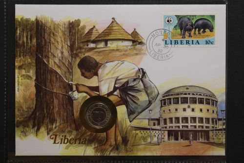 Liberia, Numisbrief, 30.4.1992