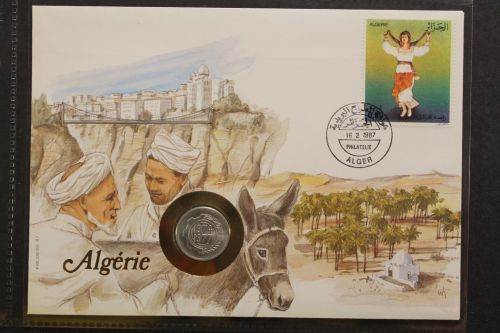 Algerien, Numisbrief, 16.2.1987