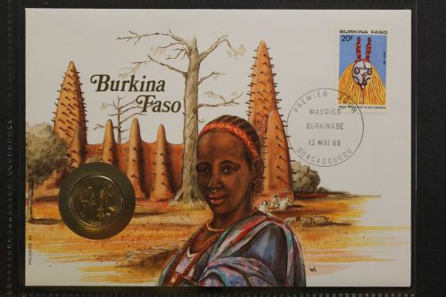 Burkina Faso, Numisbrief, 13.5.1988