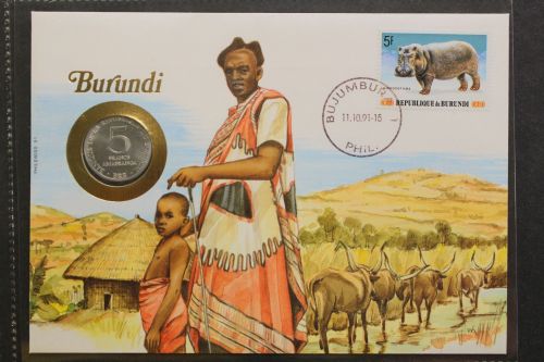 Burundi, Numisbrief, 11.10.1991