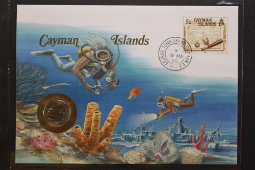 Cayman Inseln, Numisbrief, 19.3.90