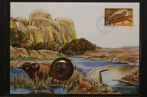 Simbabwe, Numisbrief, 14.7.1992